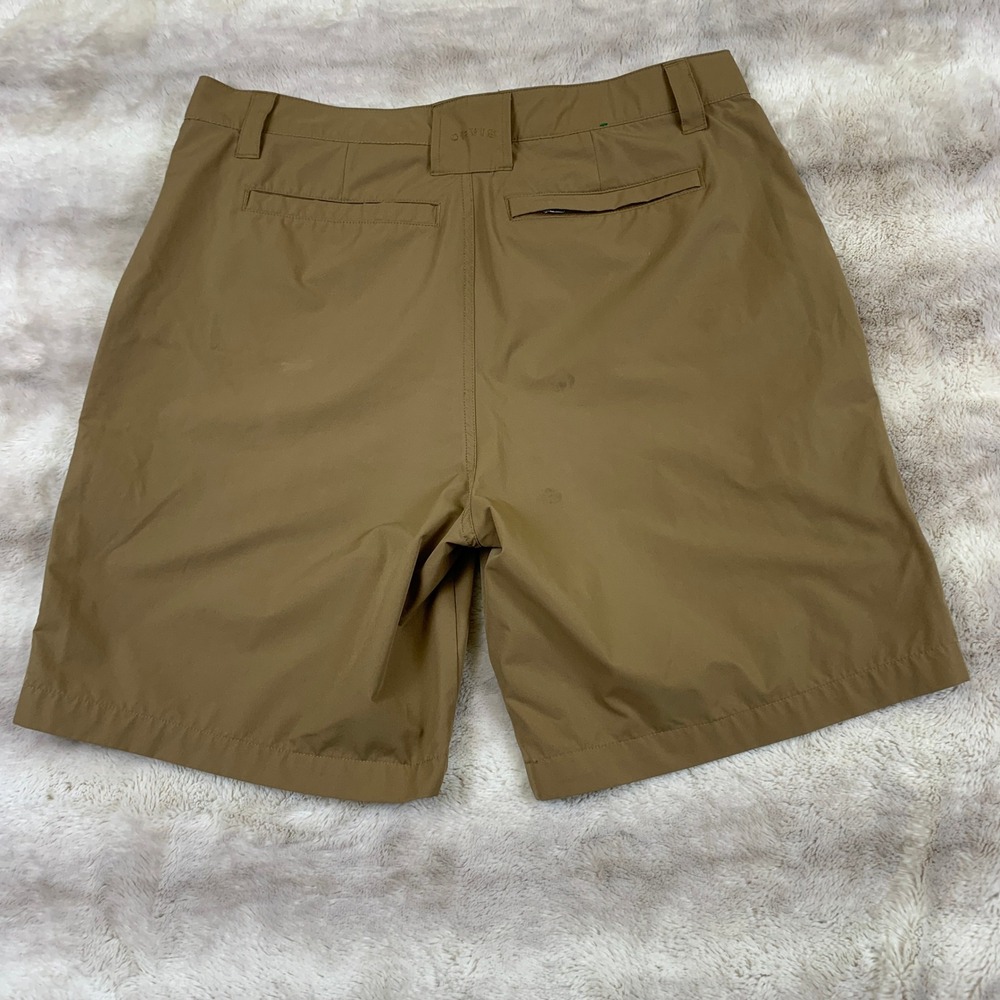 Orvis Tech Shorts Mens 36β Khaki Tan Stretch Outdoor Hiking Travel Casual - Picture 10 of 12